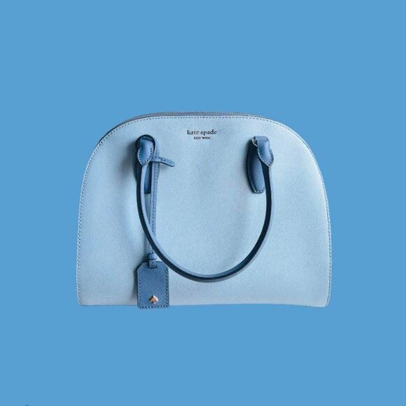 Kate Spade Large Reiley Crossbody Bag in the Color Blue Dawn - Picture 1 of 4